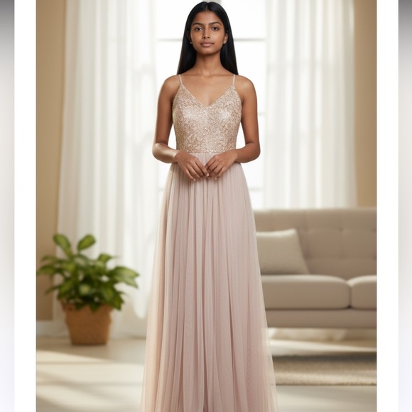Dresses & Skirts - Pink champagne’s Lace and Tulle Gown